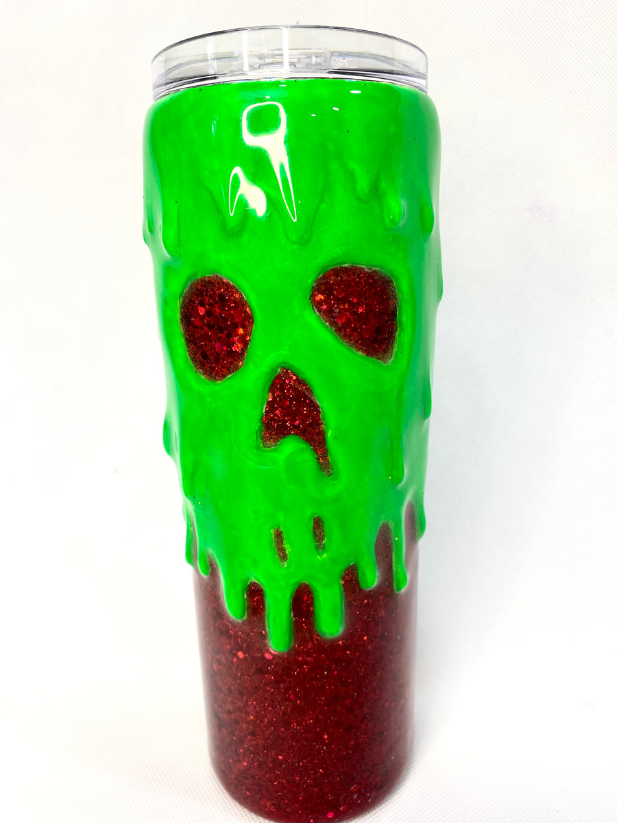 poison apple glow in the dark, 24oz cold cup, pale green and florescen –  neuroversecreations