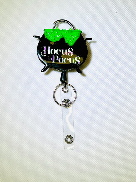 Hocus Pocus Badge Reel GLOW IN THE DARK