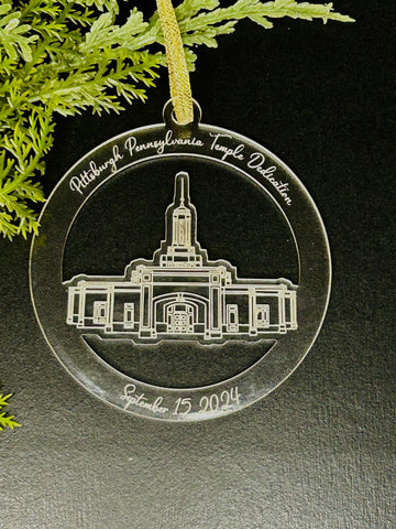 Pittsburgh Pennsylvania Temple Dedication Ornament